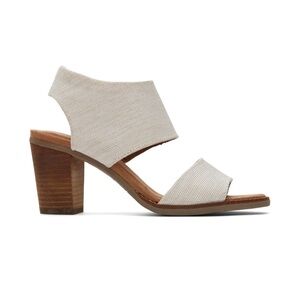 TOMS Majorca Cutout Sandals | Beige | Size 10W | Like New